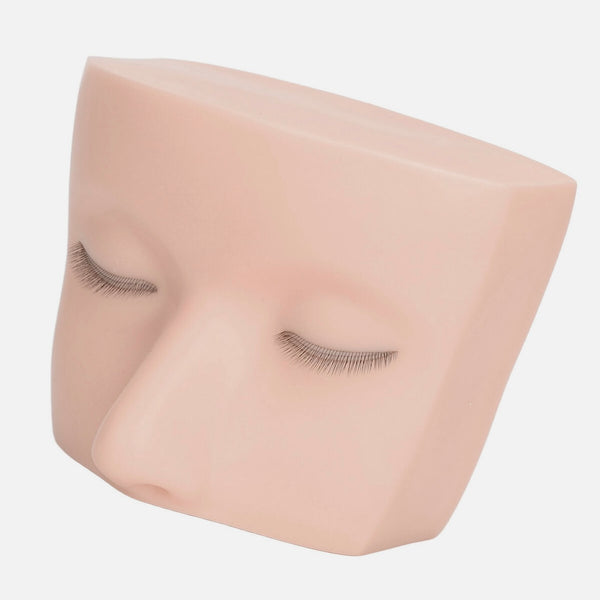 Realistic lash mannequin head