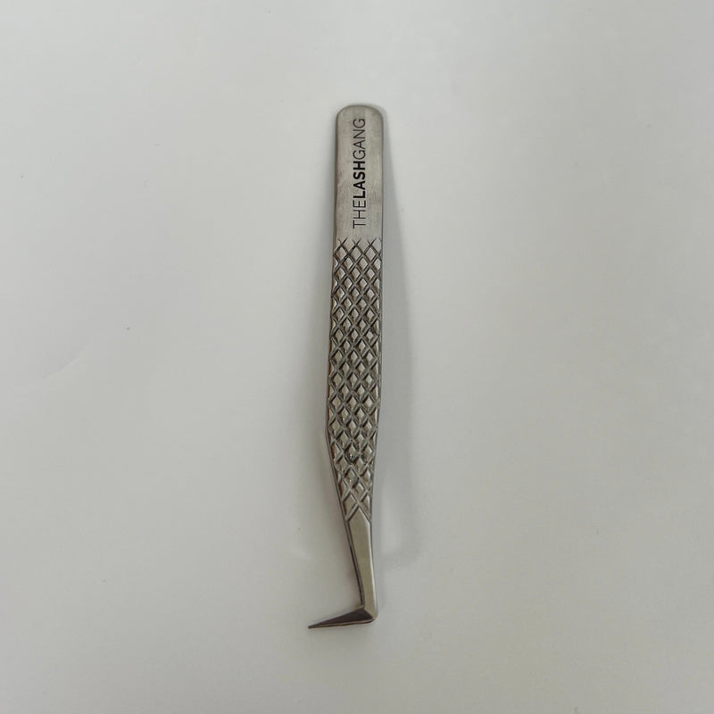 90 degree fiber tip volume tweezer